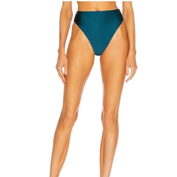 JADE SWIM Incline Bikini Bottom in Teal Sheen NWOT XS - Picture 3 of 6